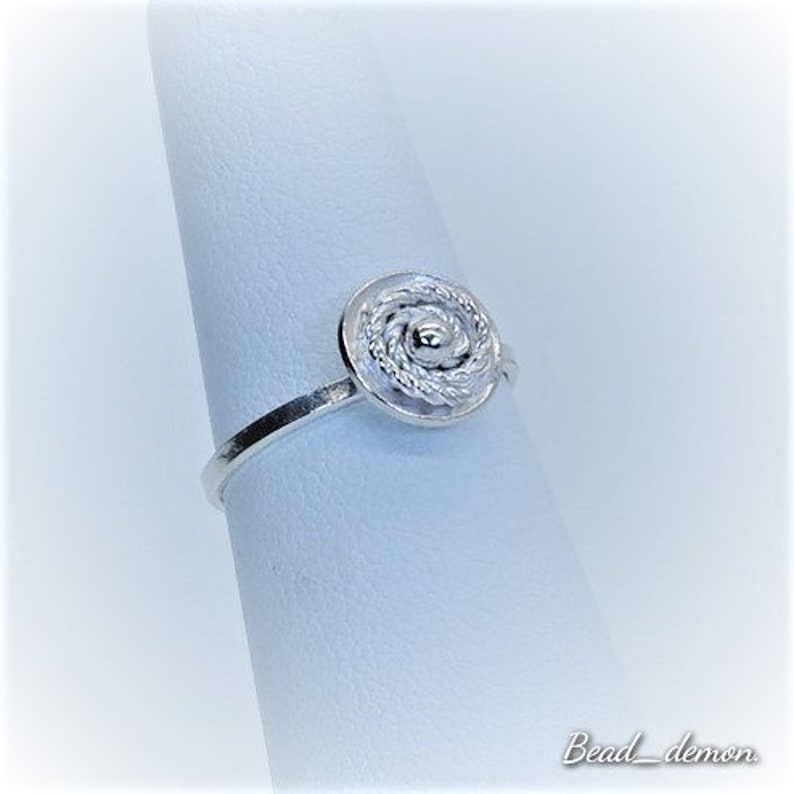 Silver Galaxy Stacking ring