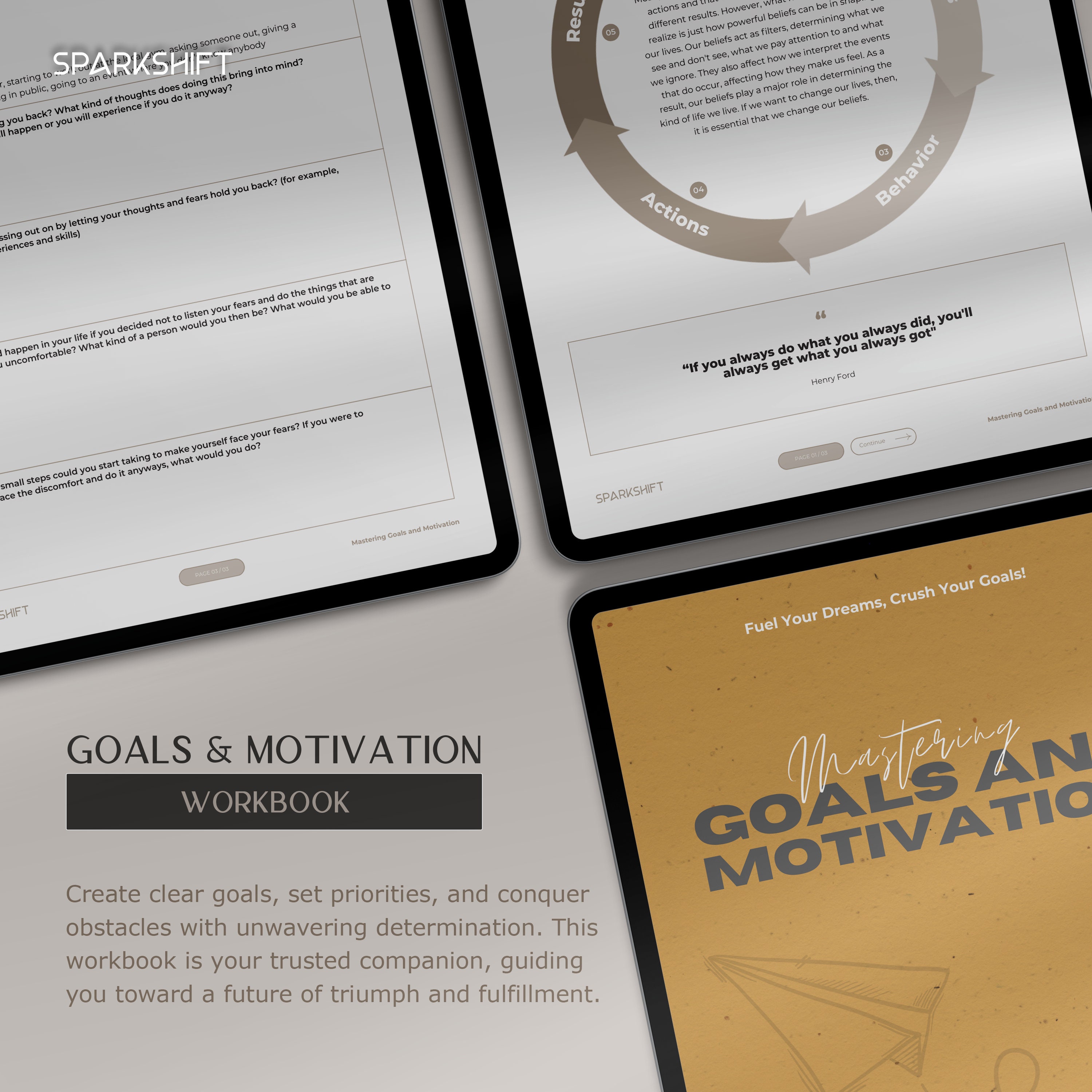 Mastering Goal Setting and Motivation | Set Goals Workbook for Ipad ...
