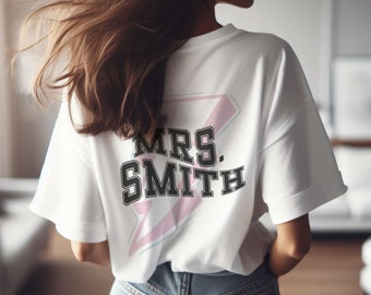 Custom Mrs Shirt Personalized Mrs Gift Future Bride Gift Custom Gift for Bride Shirt Wedding Gift for Bridal Shower Gift Bridal Gift for Her