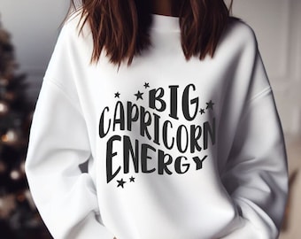 Capricorn Astrology Sweatshirt for Women Cute Capricorn Gift Shirt for Birthday for January Birthday Zodiac Gift for Her Christmas Gift
