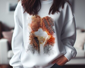 Custom Portrait Sweatshirt Couple Watercolor Painting Shirt Wedding Photo Tshirt Anniversary Personalized Sweatshirt Watercolor Sketch Shirt