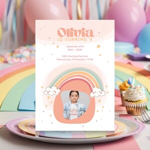 Digital Birthday Invitation Download Customizable Event Announcement DIY Birthday Party Invitation Personalized Baby Shower Canva Template