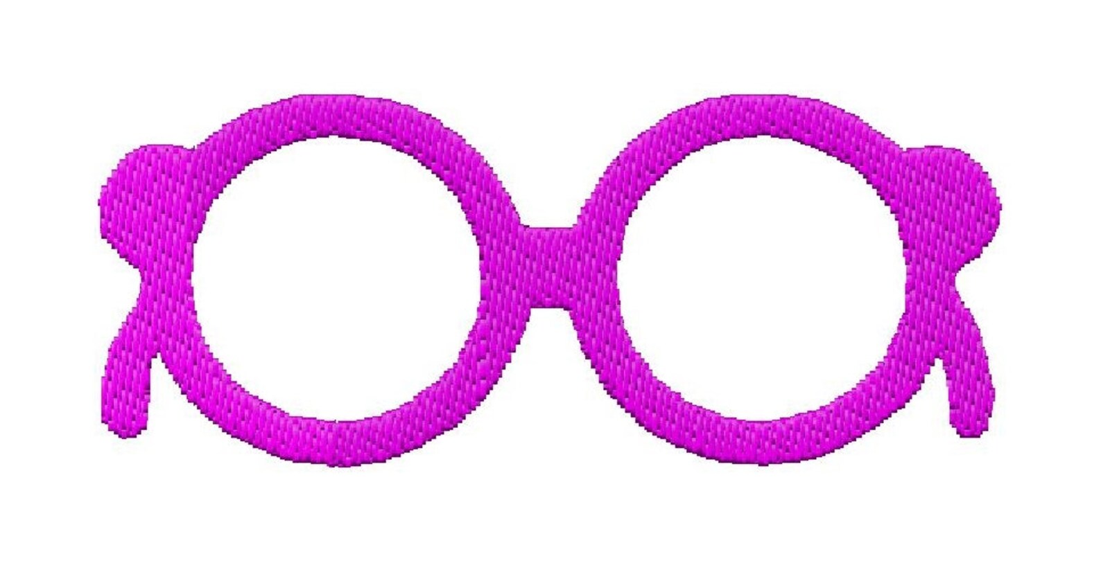 Glasses embroidery design. Machine embroidery design Glasses. Etsy