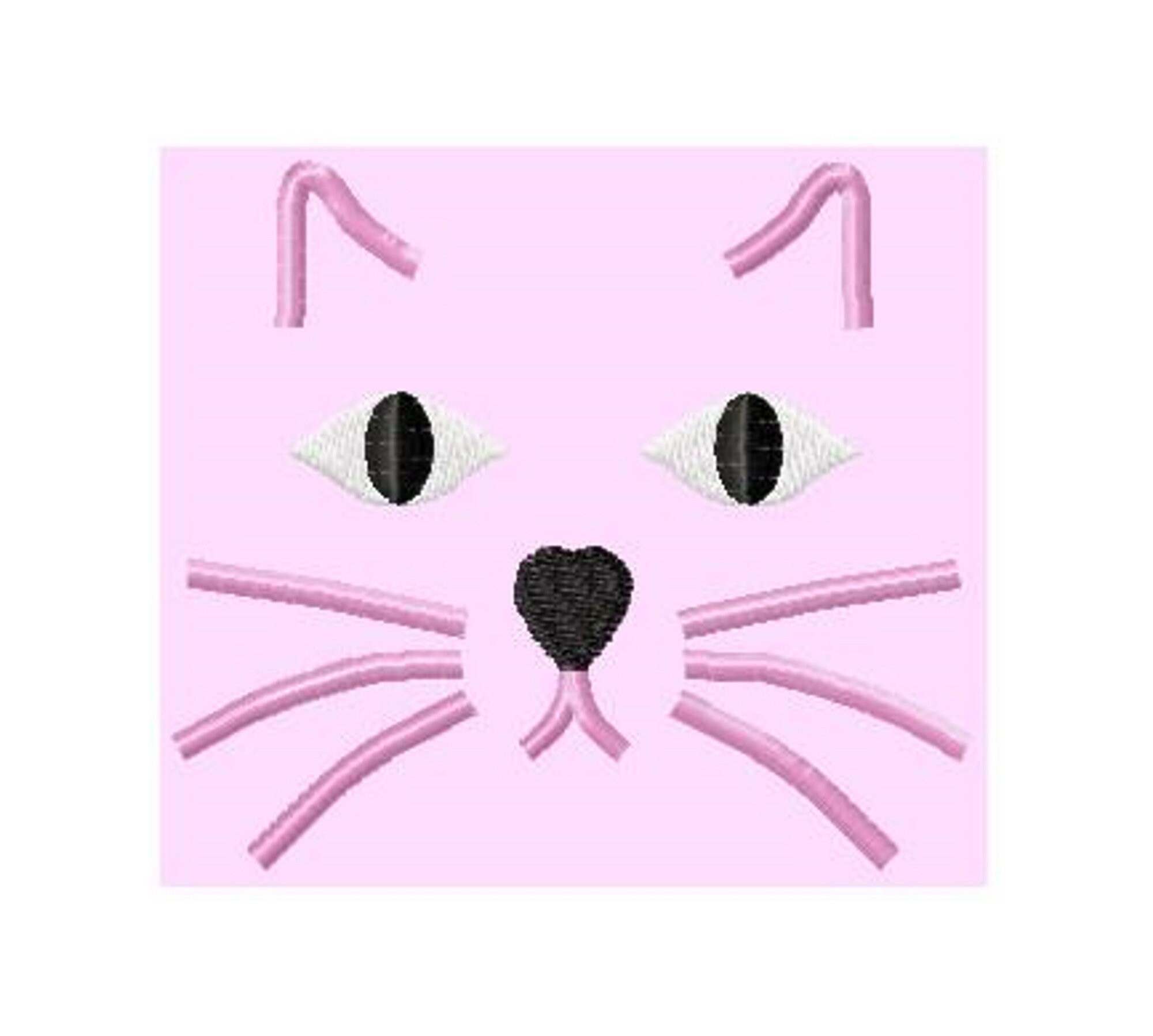 Cat Face Embroidery Design. Cute Kitten. Kitty Face. Cat Etsy