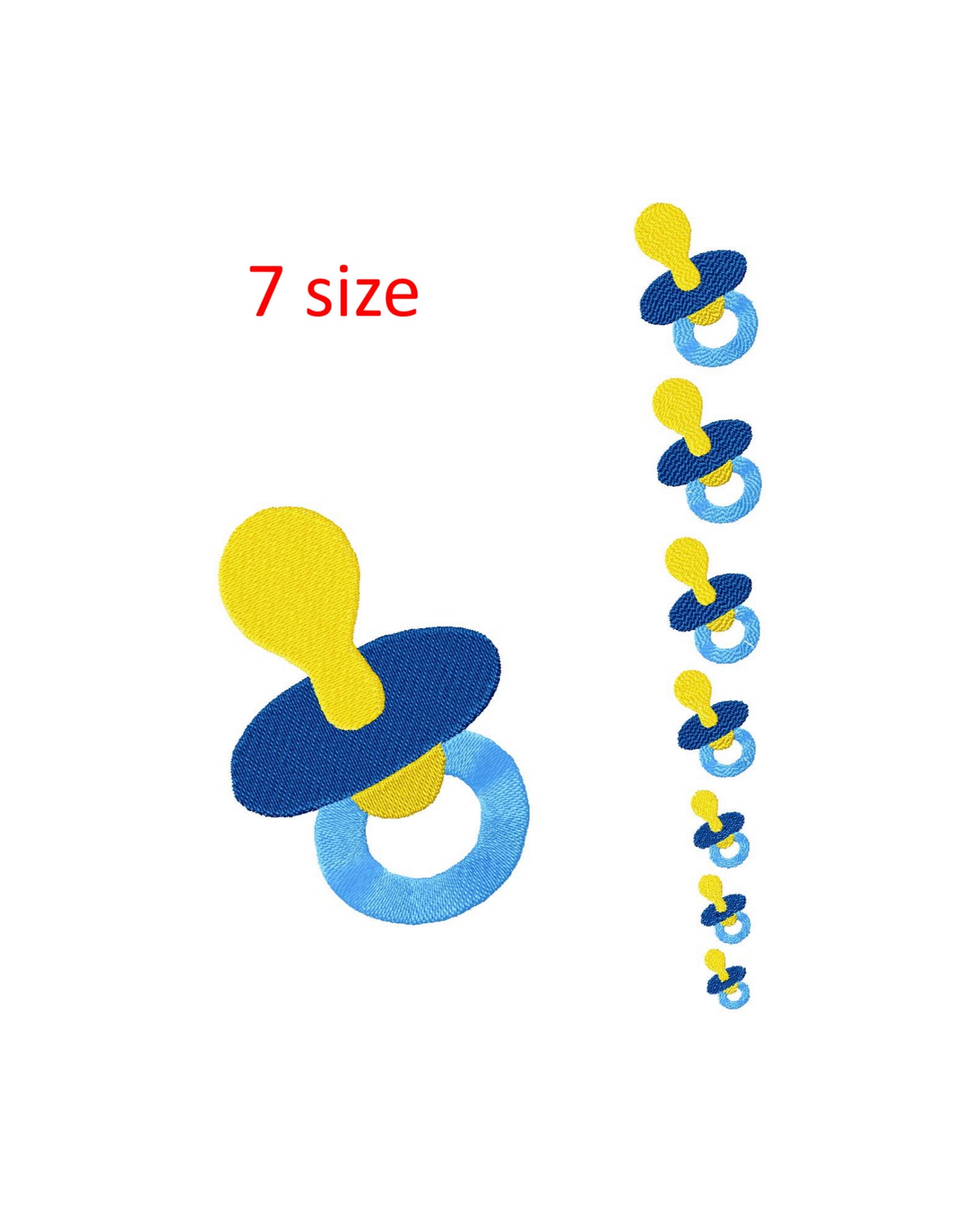 Pacifier machine embroidery design. Baby pacifier. Machine Etsy