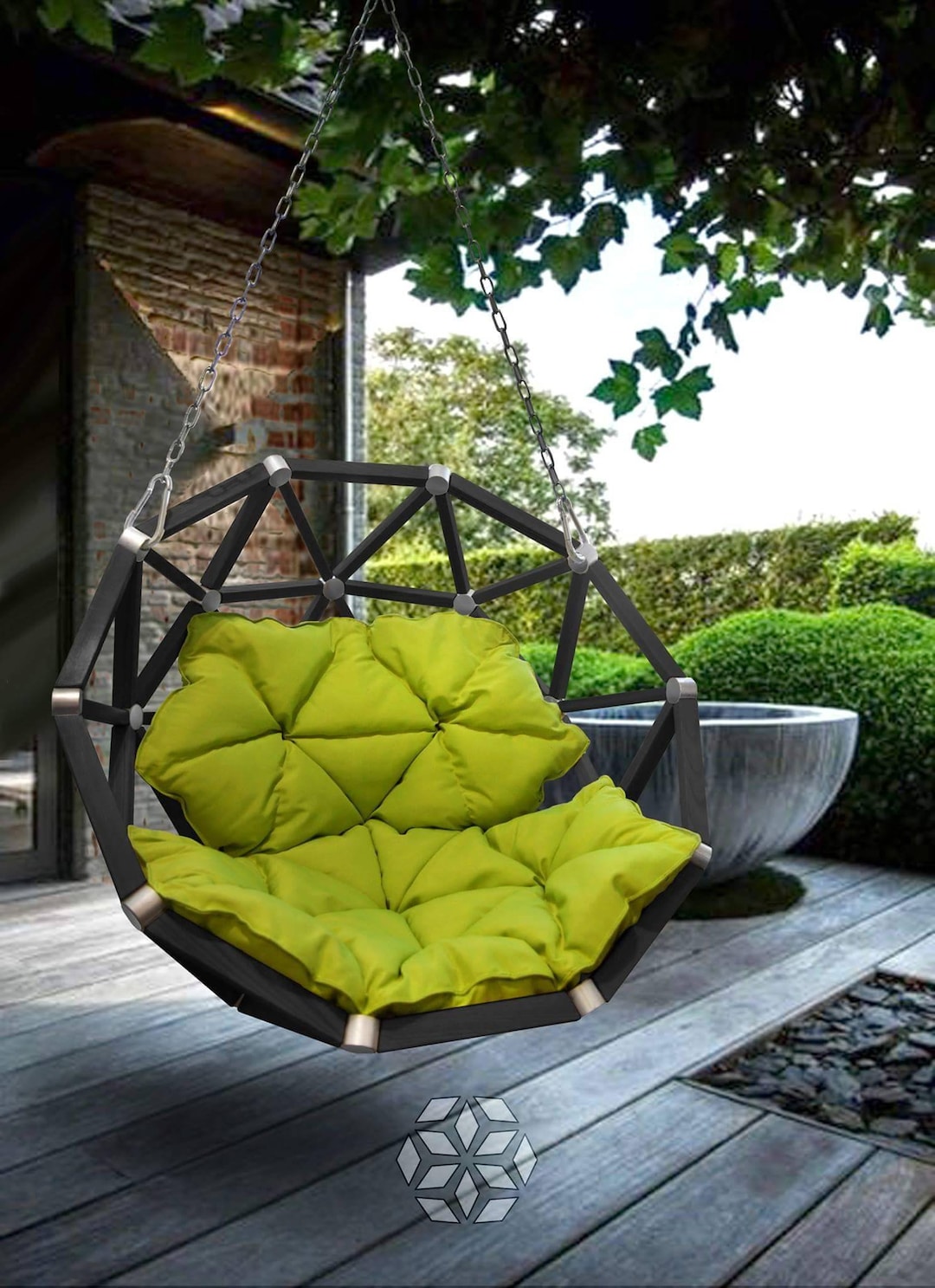 Hanging clearance dome chair