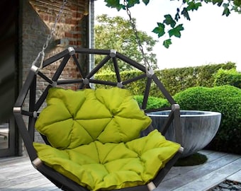 Geodesic dome semisphere swing chair