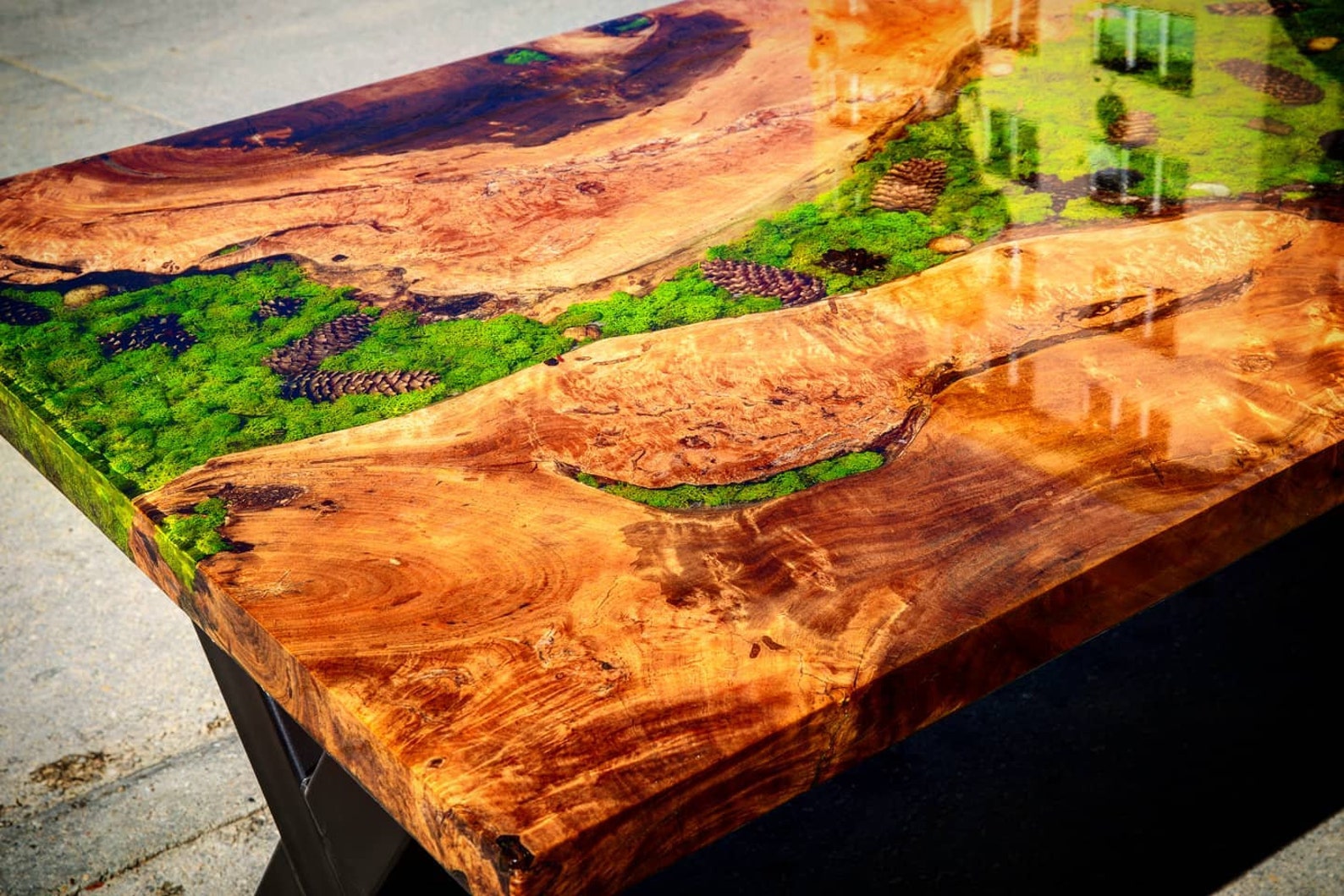 Forest Tables Dining Tables Nature Tables Epoxy Resin Etsy