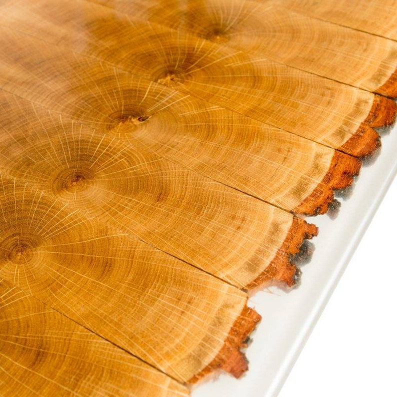 Resin Table, Wood Dining Table, Resin Furniture, Living Room Table, Wood Slice Table, Metal Table Legs, Wood End Table, Solid Oak Table image 2