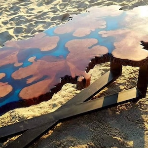 Dining Table Wood, Resin Dining Table, Epoxy Dining Table, River Dining Table, Resin Furniture, Live Edge Dining Table,Dining Room Furniture