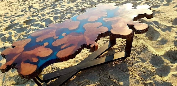 Dining Table Wood, Resin Dining Table, Epoxy Dining Table, River Dining Table, Resin Furniture, Live Edge Dining Table,Dining Room Furniture