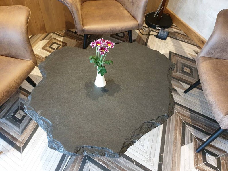 Stone Table Stone End Coffee Table Real Stone Table With - Etsy