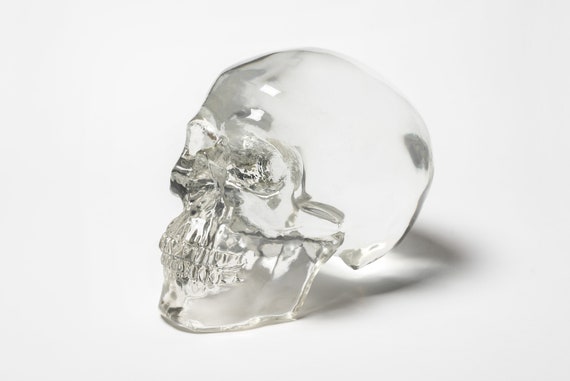 Crystal Skull, Clear Resin Skull, Clear Skull, Epoxy Resin Skull, Real Size  Skull, Home Decor, Gift, Souvenir, Table Paper Weight -  Singapore