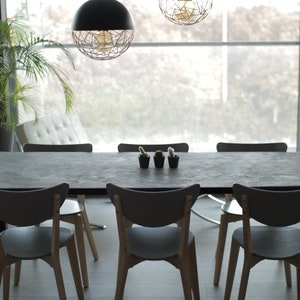Dining tables, Concrete Kitchen Tables, Concrete Tables Wood, Office Tables, Rectangular Tables, Detachable Legs, Indoor Tables, Steel