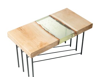 Resin Table, Resin Dining Table, Resin Coffee Table, River Table, Wood Table, Resin Furniture, Industrial Table, Rectangle Table, End Table
