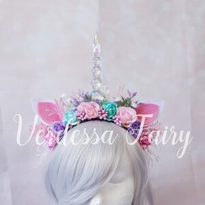 Pink Unicorn Horn Headpiece - Etsy display picture 3