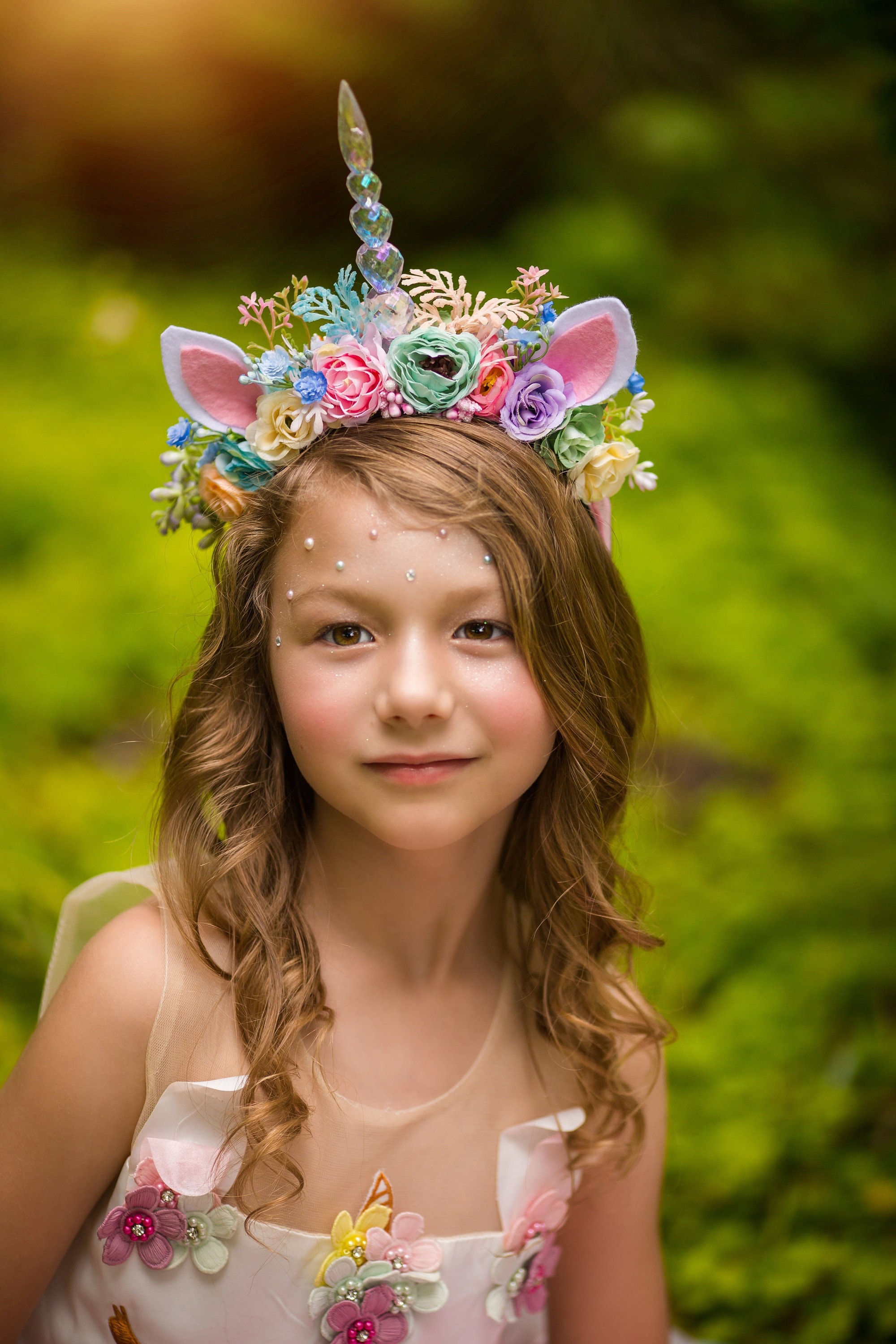 Pastel Rainbow Unicorn Headpiece for Adult or Child. Etsy