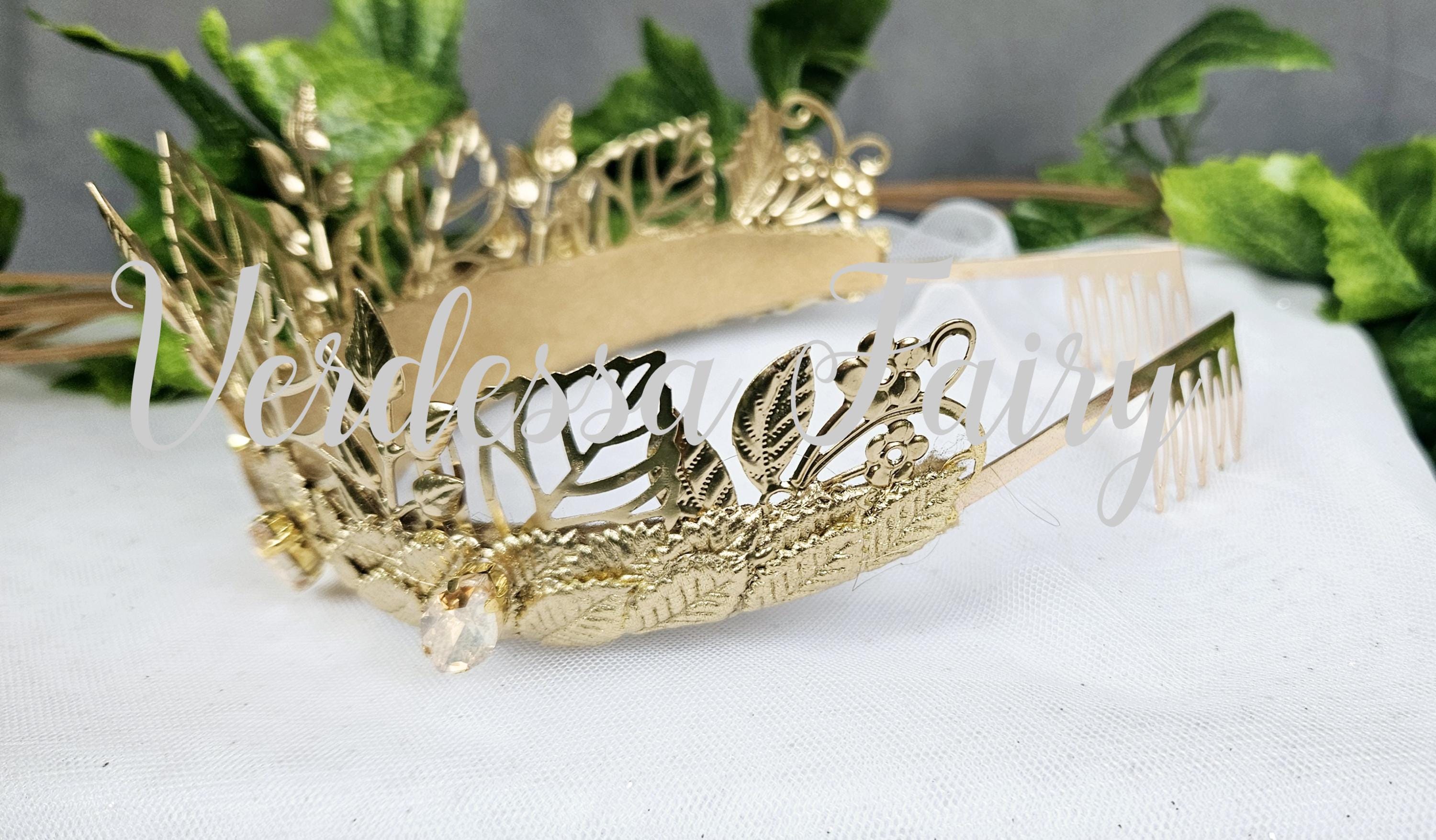 Gold Vine Queen\'s Crown Gold Vine Crown - Etsy main image 2