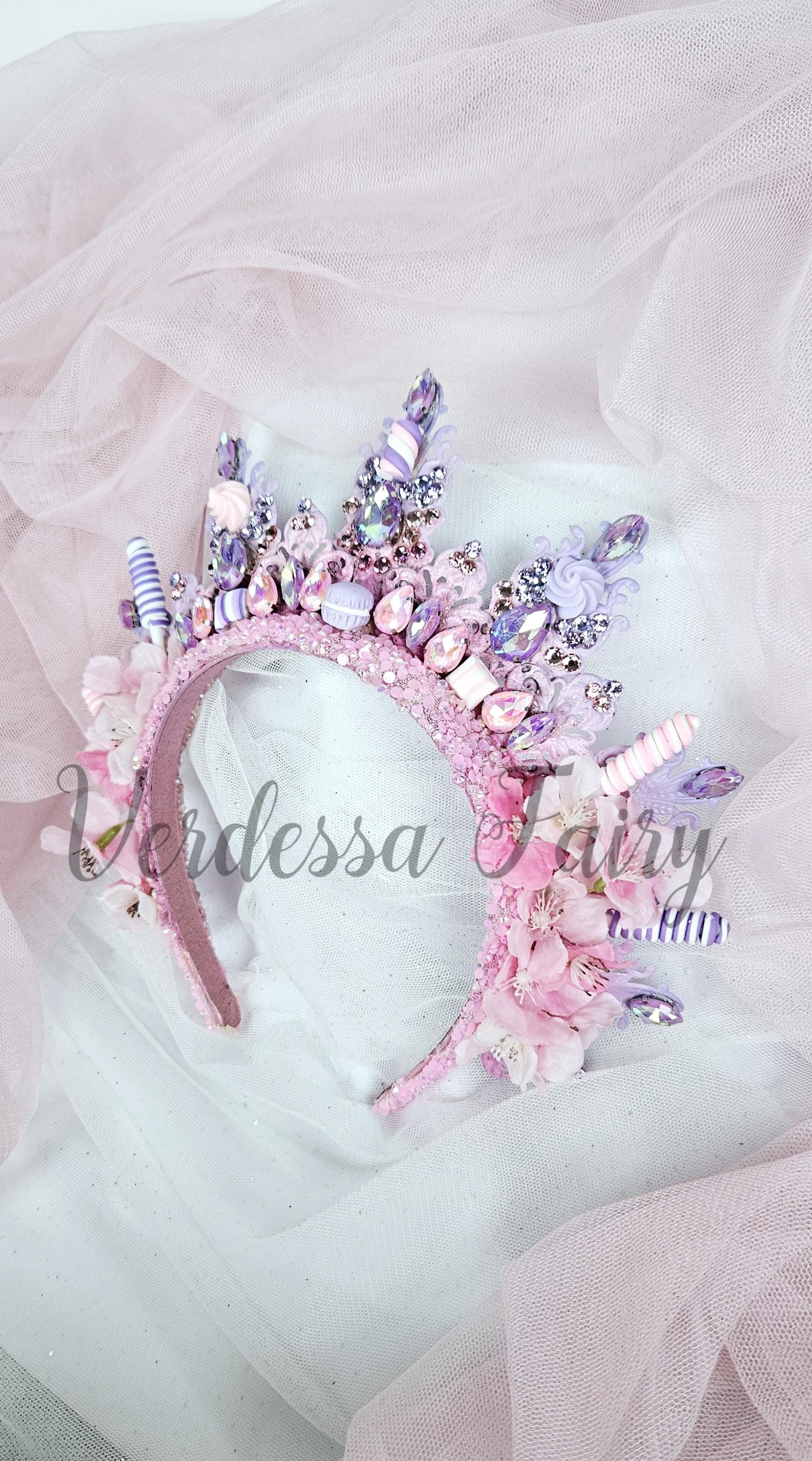 新品 rosymonster candy crown tunic ピンク M Sugar Plum Fairy Crown. Pink and Purple Candy Crown. - Etsy