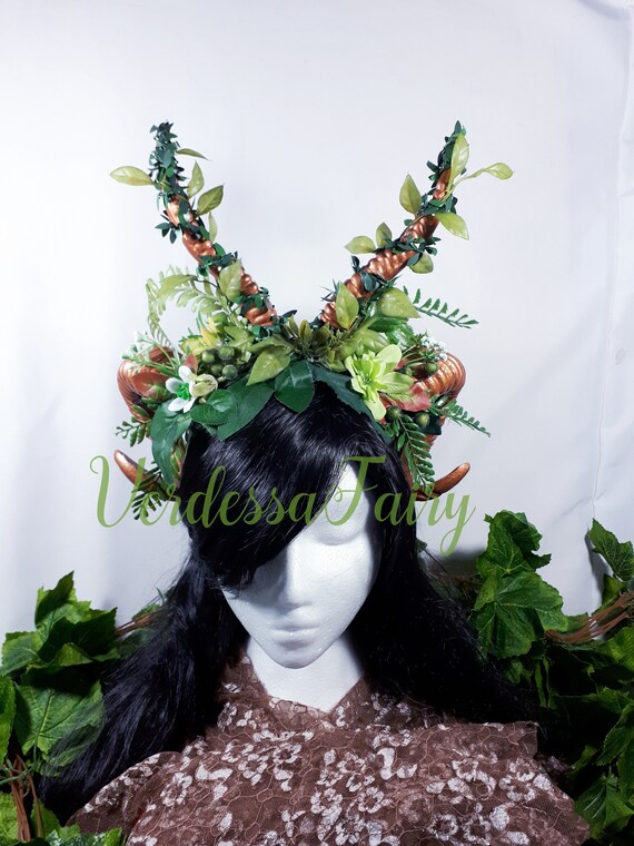 Mother Nature Goddess Headdress Fairy Crown