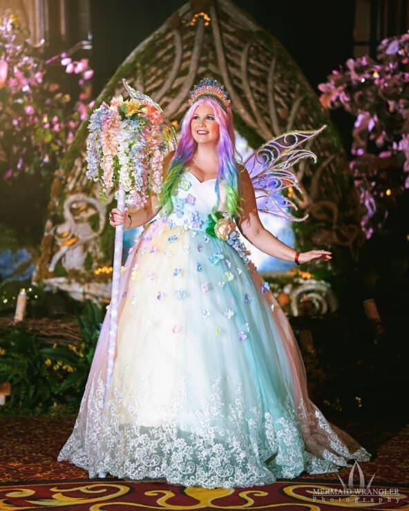 NEW Romantic Fairy Tale Princess Ornate Multicolor Rainbow Crystal Crown Tiara il_1080xN.5462423058_sqz0.jpg main image 3