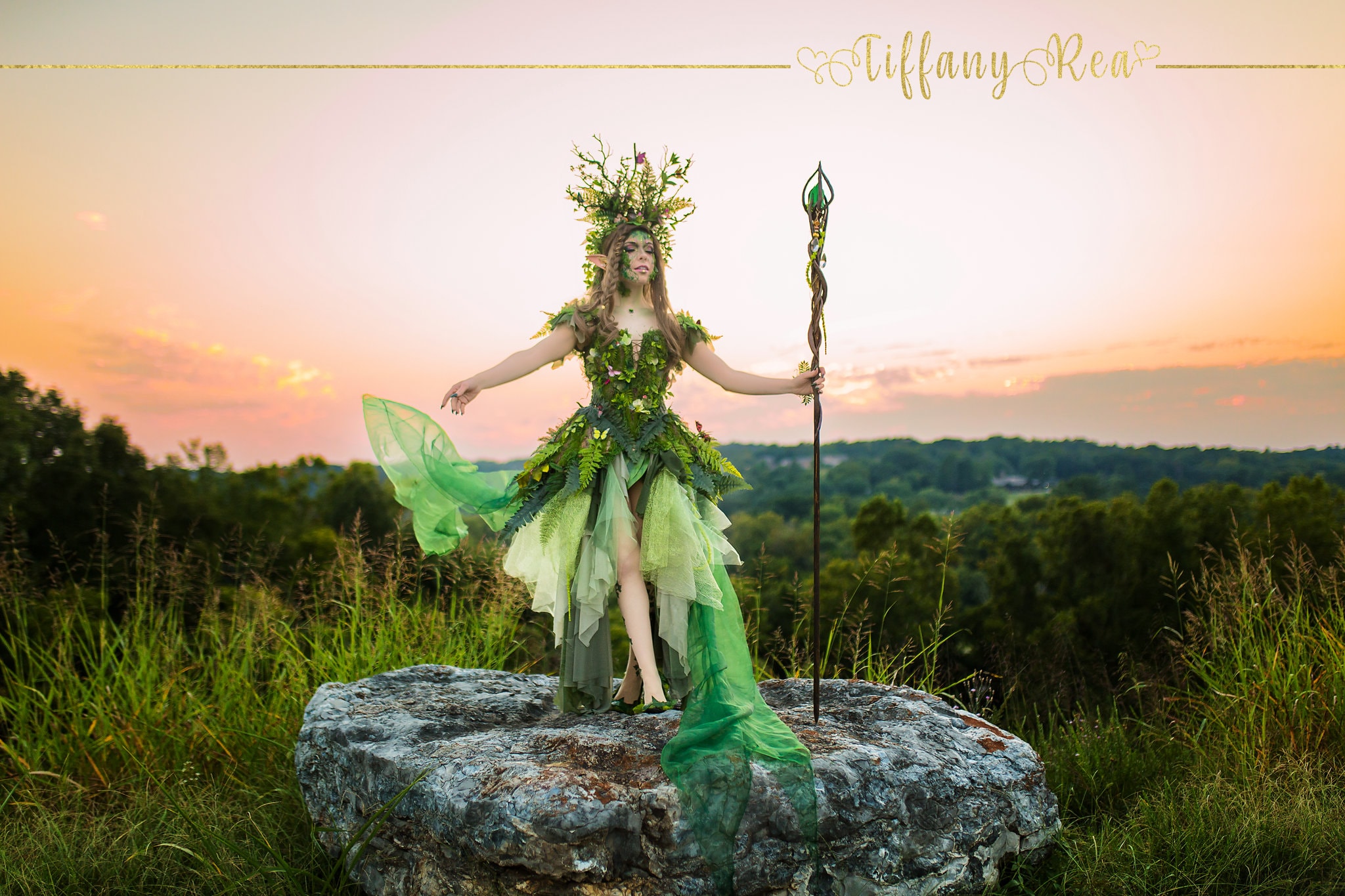 Mother Earth Goddess Headdress. Branch Forest Headpiece. Green Jungle  Headdress With Butterflies. Foliage Leaf Headpiece. - Etsy