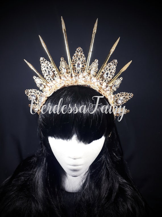 Gold headpiece on sale