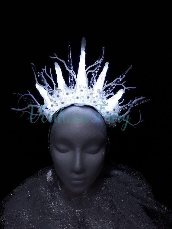 principessa di ghiaccio Boland 44087 Corona regina con elastico diadema principessa ghiacciata festa a tema Carnevale
