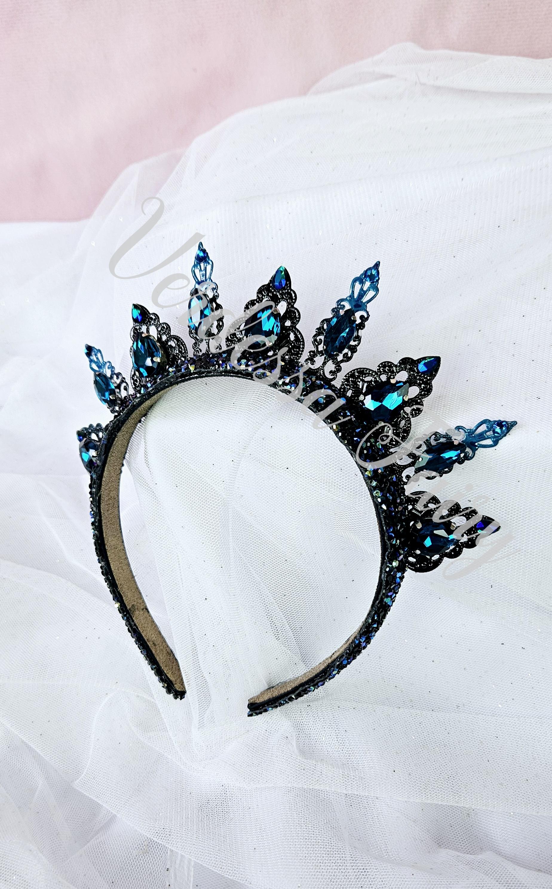 Peacock Crystal Tiara Fantasy Crown Rhinestone Wholesale Gold Plated Rhinestone Crystal Tiara Crown Miss  main image 4