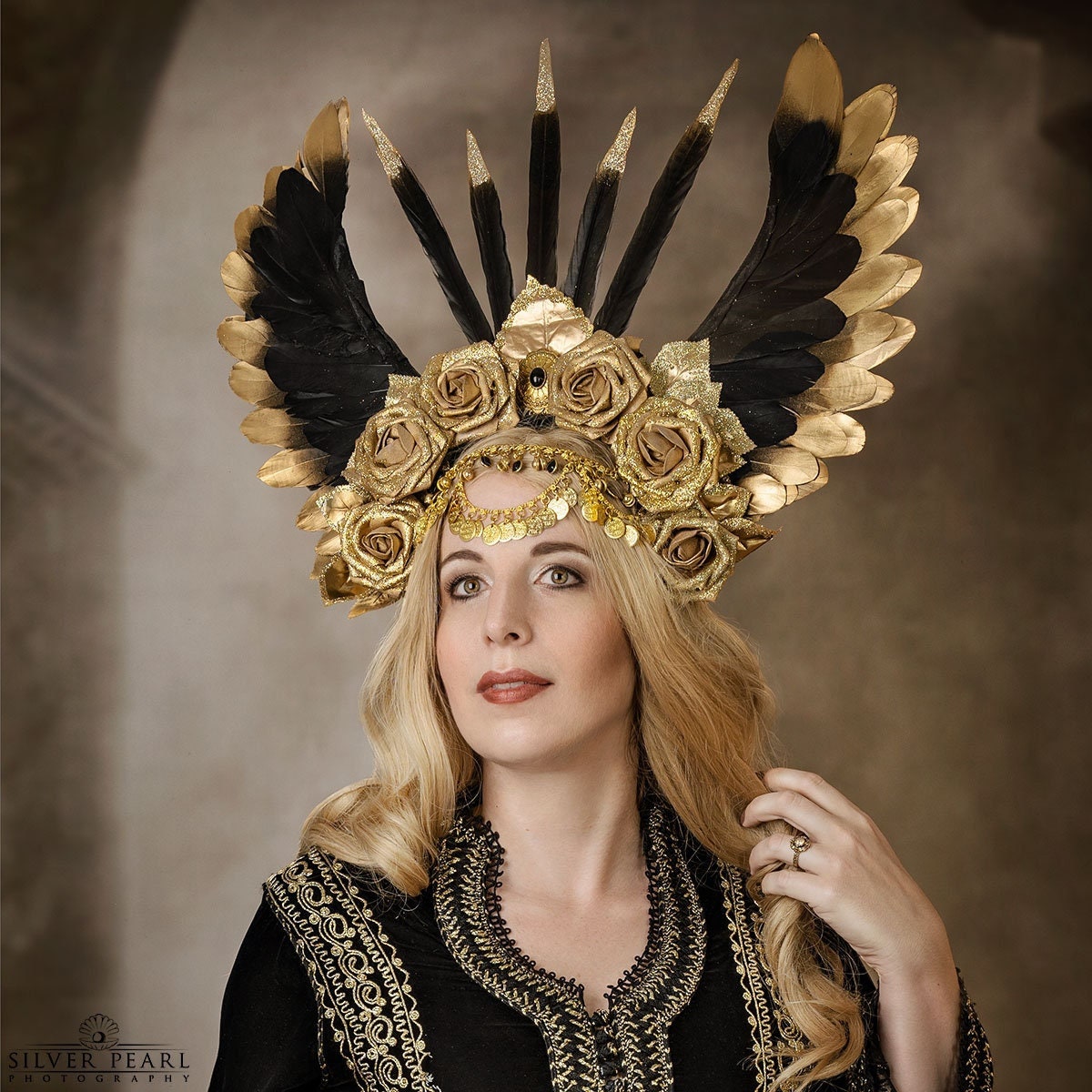 Buy Golden Goddess High Priestess Headpiece. Egyptian Queen
