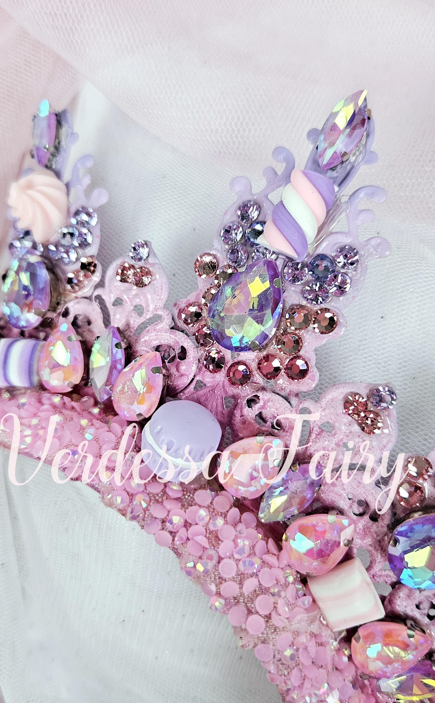 新品 rosymonster candy crown tunic ピンク M Sugar Plum Fairy Crown. Pink and Purple Candy Crown. - Etsy