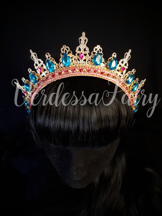 Tiara Princess Jasmine 2019 Crown Tiara. Metal Lace Filigree Crown