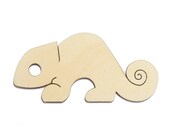 Large Wood Laser Cut Chameleon Cleaned Polished Craft Scrap Wooden Cutout Decoupage Scrapbooking Wood Shape Laser Engraving More Sizes 046
