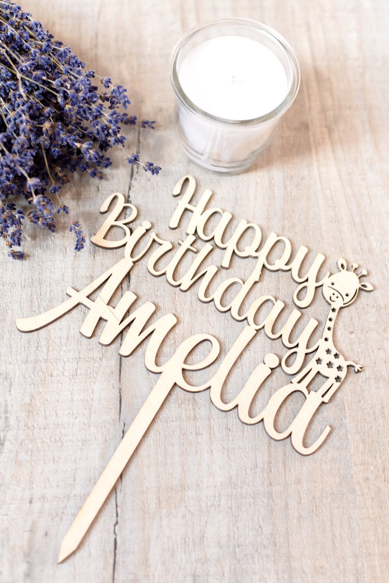 Personalisierte Kuchen Topper alles Gute zum Geburtstag ...