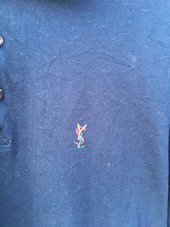 90 vintage Ysl Polo Polo Ysl tés Logo multicolore 7c4089 90 vintage Ysl Polo Polo Ysl tés Logo multicolore 7c4089