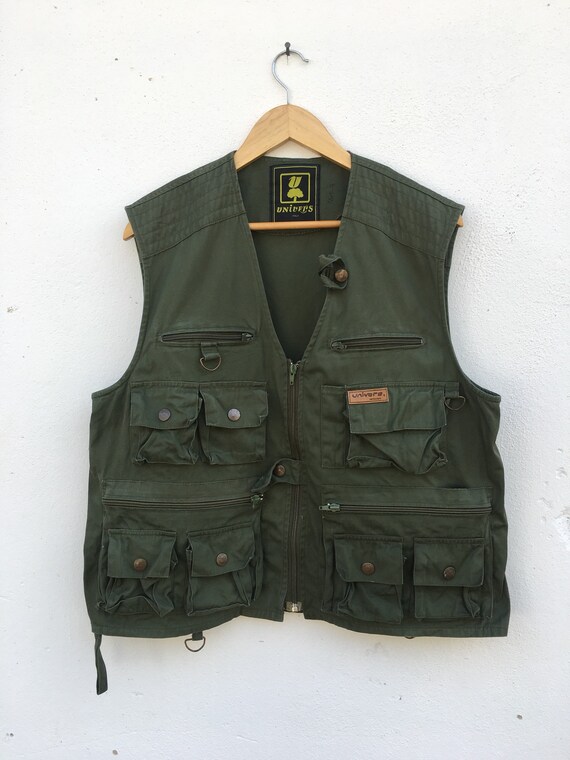 Vintage Tactical Vest Green Army