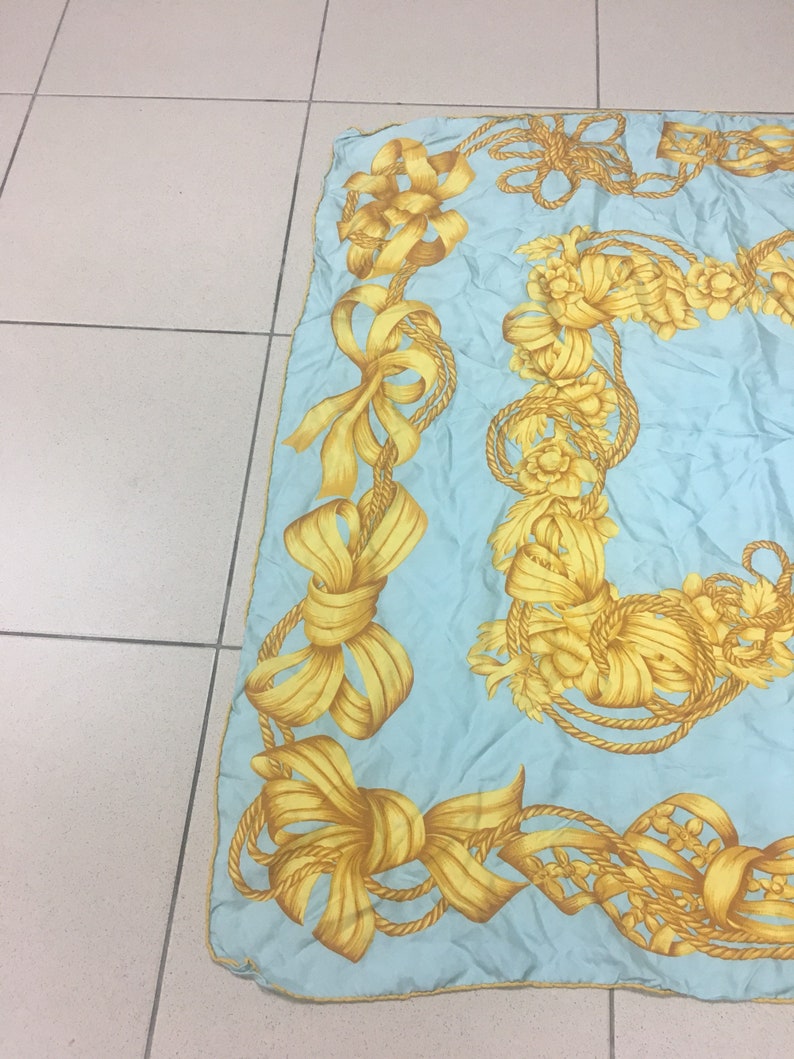 Free shipping Vintage Nina Ricci silk scarf rare design