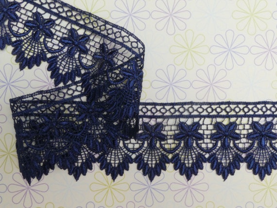 Gorgeous gold venice guipure lace trim edging for designing sewing 1 metre 9cm