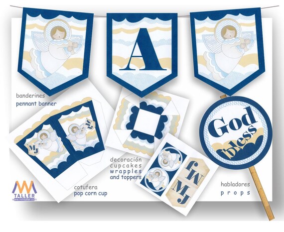 Printable Kit For Baptism Or First Communion For Boy With Etsy