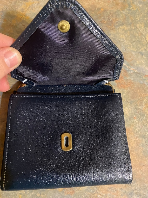 Princess Gardner Navy and White Split Buffalo Wal… - image 8