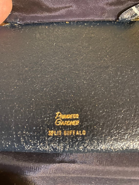 Princess Gardner Navy and White Split Buffalo Wal… - image 4