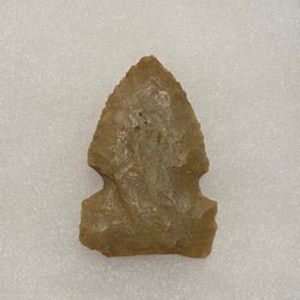 Notch Dovetail Arrowhead Authentic Native American Artifact in Case