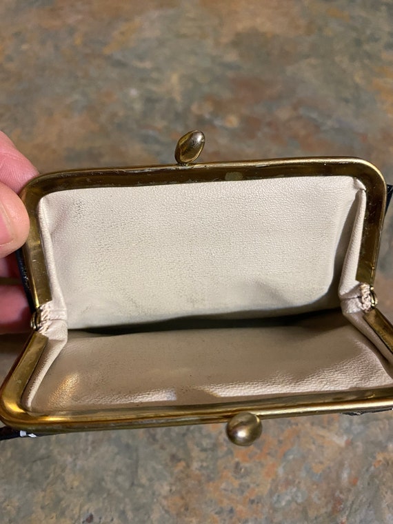 Princess Gardner Navy and White Split Buffalo Wal… - image 7