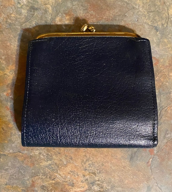 Princess Gardner Navy and White Split Buffalo Wal… - image 3