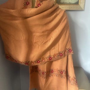 Vintage  Beige Kashmiri shawl