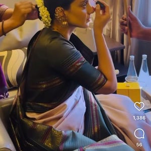 Vintage pink saree