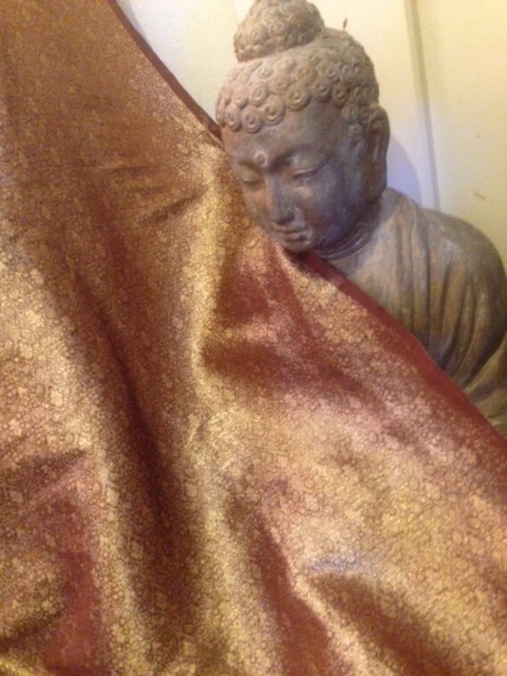 Gold Banarasi Brocade Saree