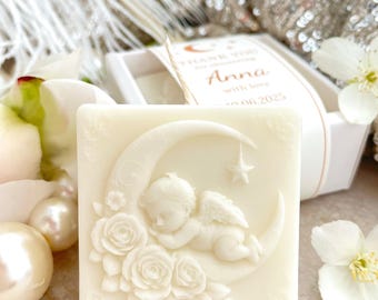 We’re Over the Moon Favor Candles – Baby Shower Candles – First Communion Favor for Guest – Twinkle Little Star – Personalized Candle Favors