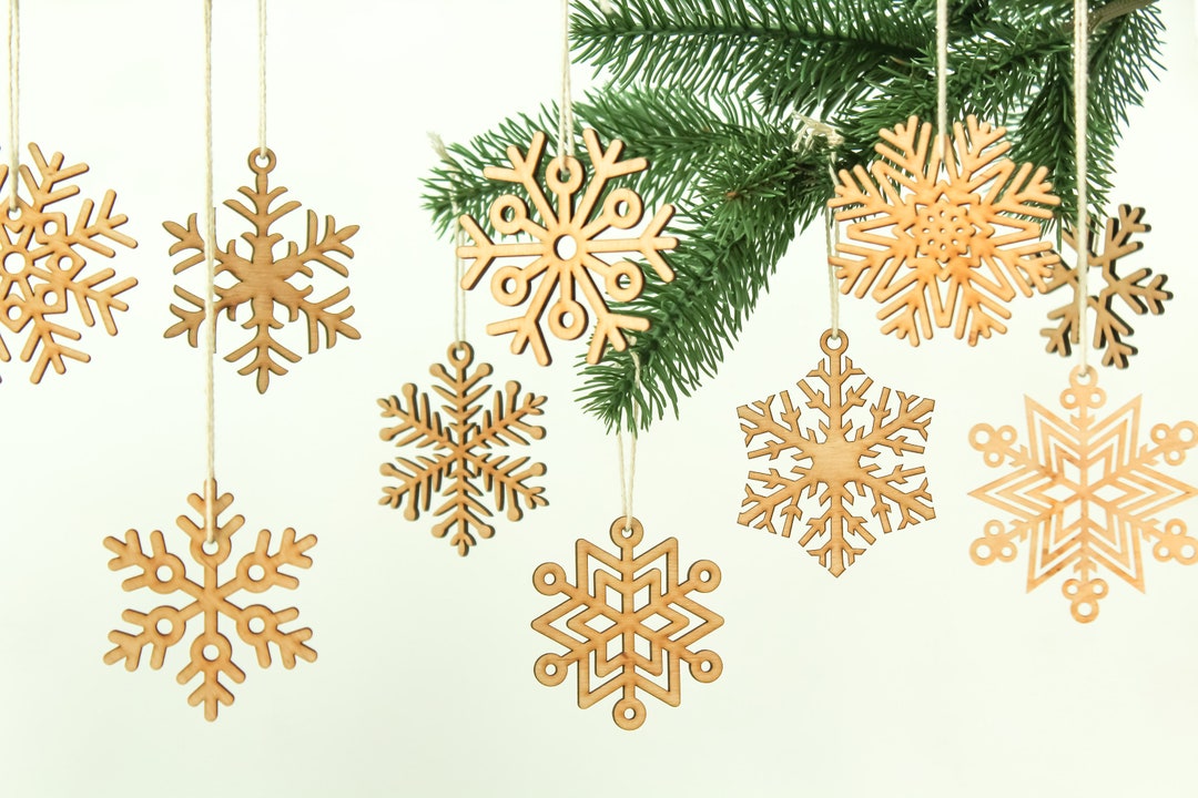 Set of 18 Christmas Snowflake Ornament Christmas Decorations - Etsy