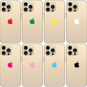 iPhone Apple Logo Aufkleber Farbe oder Retro Regenbogen Bild 8